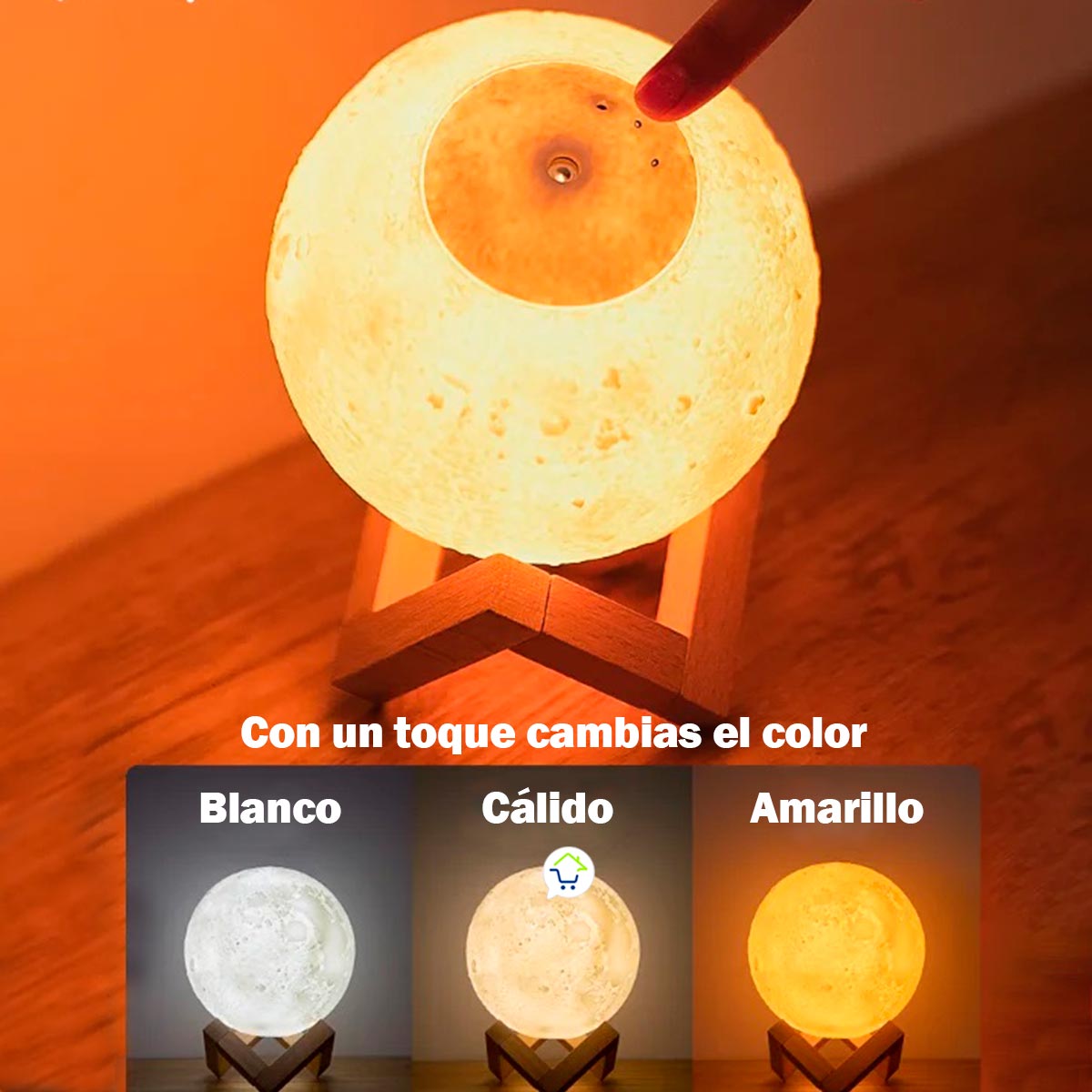 Humidificador Lunar LED — Magia y Bienestar en Tu Espacio